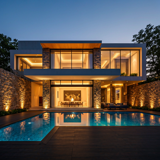 Heritage Modern Estate — contemporary villa in a gated community, Goa